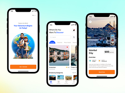 Solo Travel App color theory figma travel ui ux design