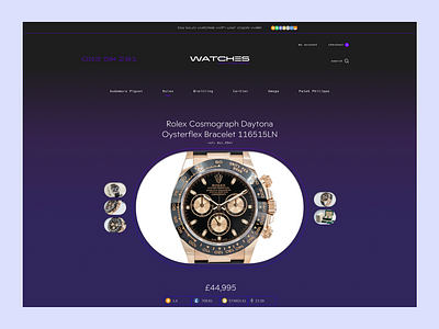 Crypto Watches Web Design branding graphic design ui