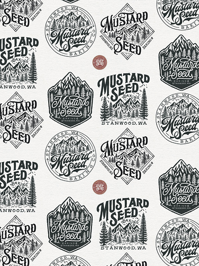 Mustard seed Baking Co. baked bakery baking branding company brand logo company branding company logo design graphic design illustration logo typeface