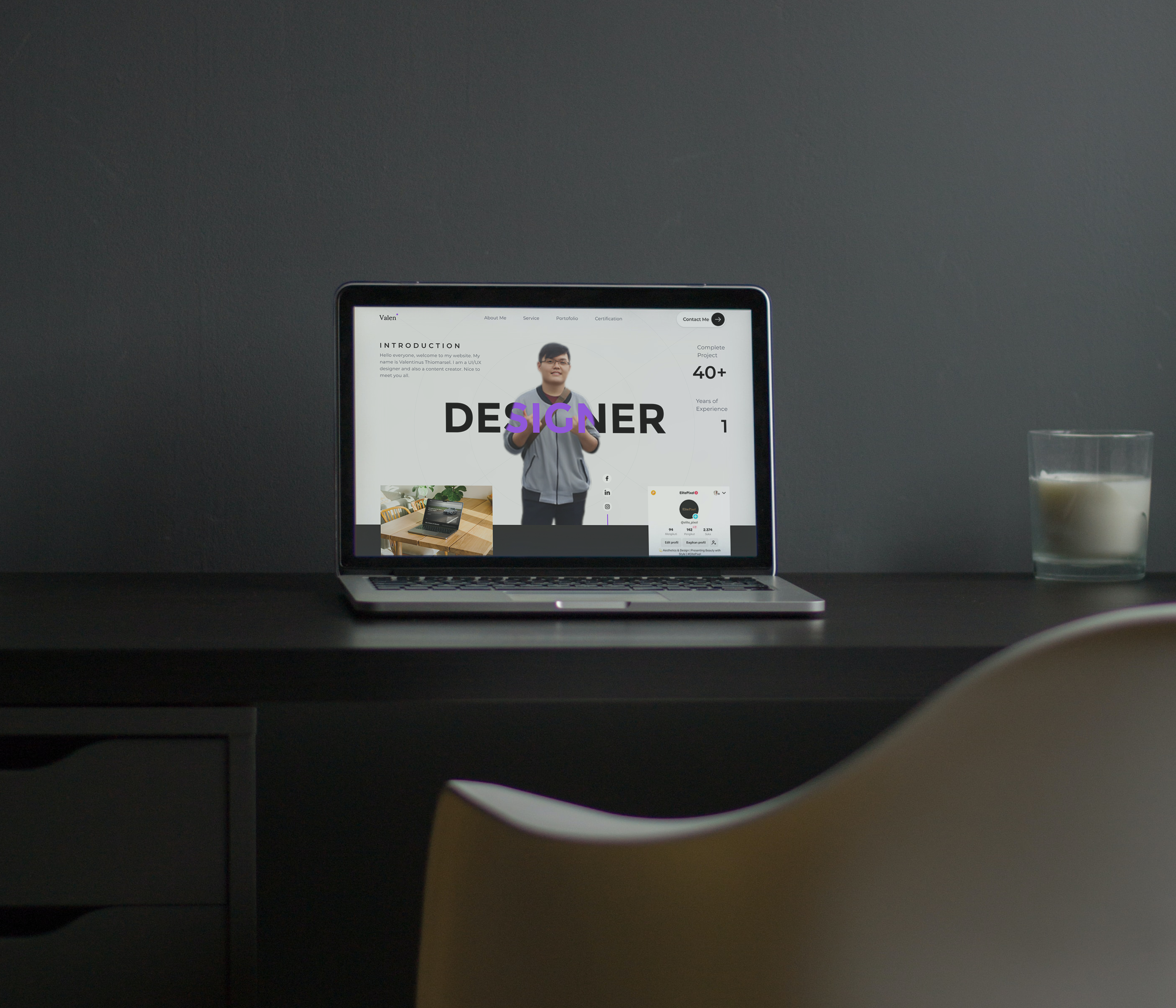 Redesign Personal Website figma landing page personalportofolio personalwebsite ui ux website