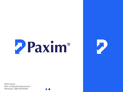 Paxim - logo & branding concept app brand branding business finance graphic design identy identy design illustration inspiration logo mobile product ui visual web webdesign