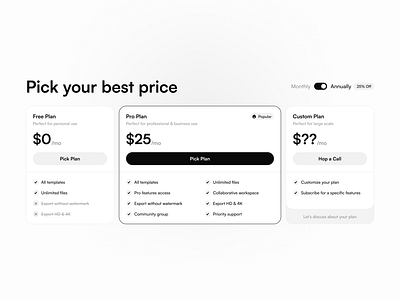 Subscription Plan Design design price plan design subscription plan design user experience design