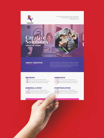 Creative agency Business Flyer Design branding design flyer flyer design graphic design typography