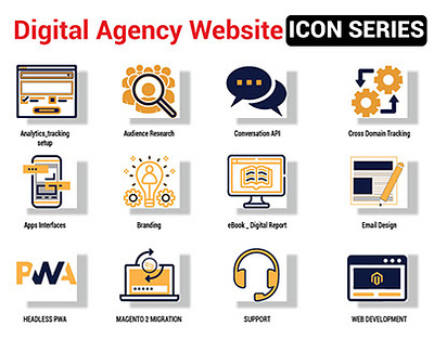 Digital Agency Website Icon branding graphic design icon design logo shahadat hossen shahadatgfx ui uiux icon ux website icon design