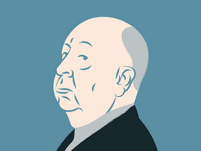 Alfred Hitchcock alfred hitchcock character character design cinema digital art digital illustration digitalart director editorial film graphic art graphic design horror illustration movie portrait art portrait illustration print texture vector