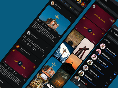 religious ui ux design for a moblie app application beautiful design desktop ethiopia facebook harmony illustration inspiration instagram job social media super app tik top ui user research ux website