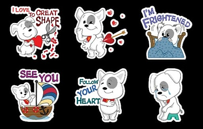 Stickers for Messanger animation branding graphic design logo ui