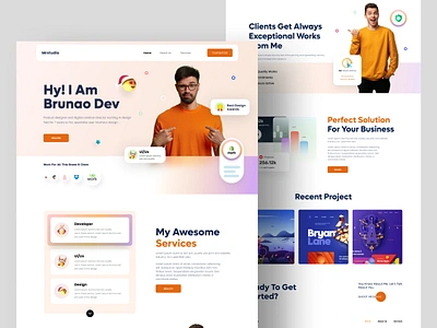 Mrstudio | Freelancer Portfolio Website Designer creative cv freelancer graphic design minimal minimalist personal personal project portfolio portfolio landing page portfolio website resume resume clean resume template ui web design webflow website website design website designer