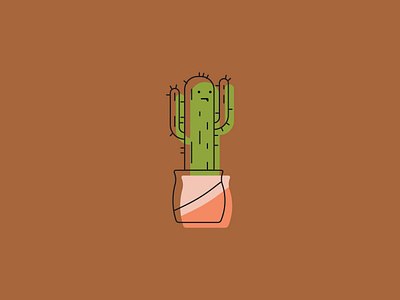 Cactus. cacti cactus character design face graphic design green greeting cards illustrated illustration minimal plant pot simple succulents vector