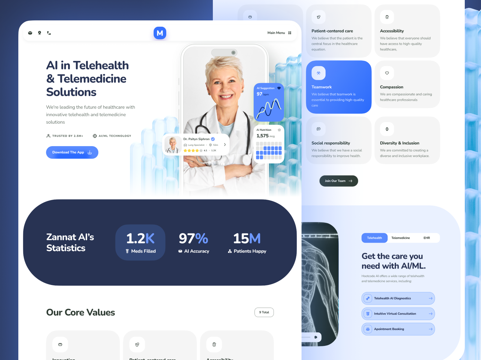 Example of Landing Page / Website  UI/UX Design