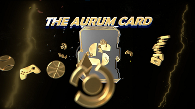 Aurum card 3d 3d illustration branding c4d design graphic design illustration motion graphics ui
