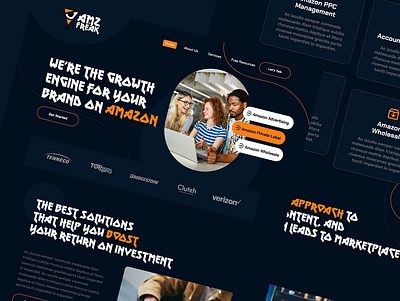 AMZ Freak Homepage branding design graphic design illustration