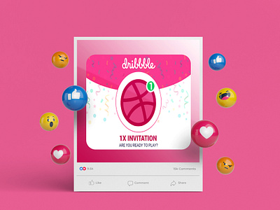 Dribbble invitation branding dribbble invitation dribbble invitation post dribbble invite graphic design invitation invitation post invitation post design invite invite designs invite template logo motion graphics post post design social media social media post template themes typography