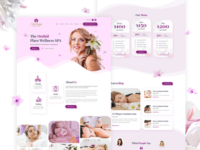 The Orchid - Landing Page branding design graphic design illustration ui