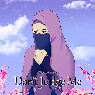 Don't Judge Me by QalamAzraqa | Wattpad Cover art artwork illustration poster vector