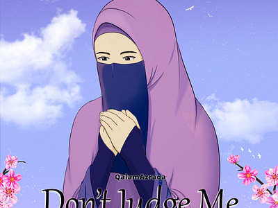 Don't Judge Me by QalamAzraqa | Wattpad Cover art artwork illustration poster vector