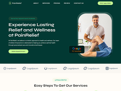 PainRelief – Chiropractic Landing Page for Lead Generation best landing page chiropractic chiropractic landing pages chiropractic website chiropractic website design chiropractic website templates chiropractor chiropractor landing page elementor template landing page lead generation landing page