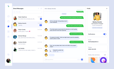 Modern Chat chat product design ui zoom