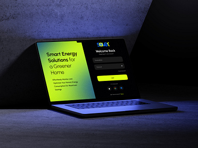 Login Page | Energy Insights branding dashboard login design electricity save energy insights service energy management login smart home energy management ui uiux web login