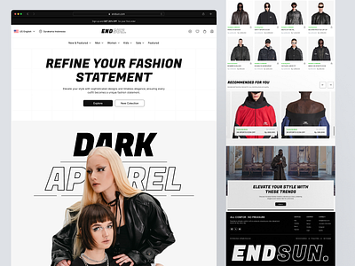 Fashion Shopify Template - Landingpage aparel check out clothing collections ecommerce fashion fashion brand homepage landing page marketplace popular product shop shopify shopping sneakers template tracksuite vektora