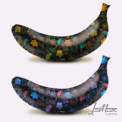 Pattern bananas abstract bananas creative graphic design illustration pattern procreate