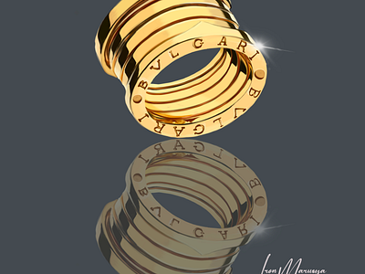 Jewelry illustration ad brand branding bulgari graphic design jewelry jewelry illustration logo ring