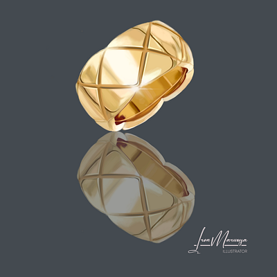 Chanel ring branding chanel chanel ring graphic design illustration logo procreate ring