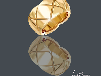 Chanel ring branding chanel chanel ring graphic design illustration logo procreate ring