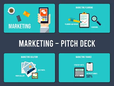 Marketing - Pitch Deck Presentation Template - FREE branding creative designing digital marketing pitch pitch deck powerpoint ppt presentation slide
