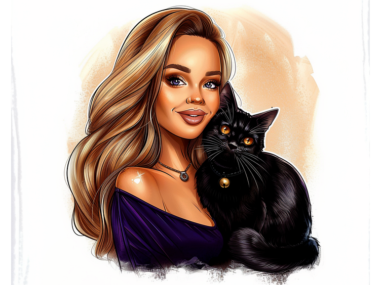 Example of Custom Cartoon Portrait Design