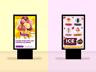 Trade Show Banner banner booth graphic design icecream banner stand trade show banner