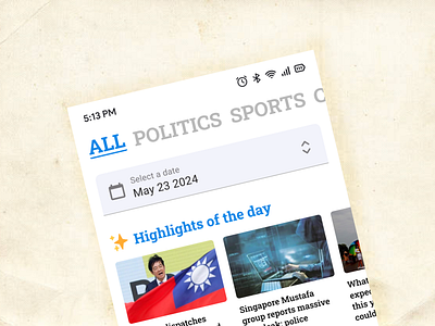 🗞️ News Reading App ui
