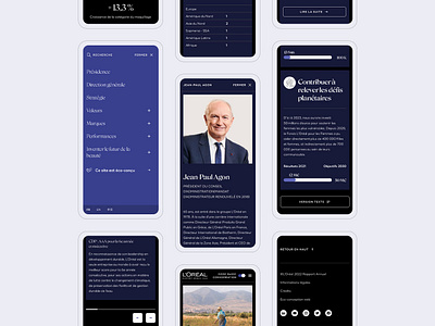L'Oréal - 2022 Annual Report branding design graphic design interaction design interface ui user experience user interface ux web web design web marketing website