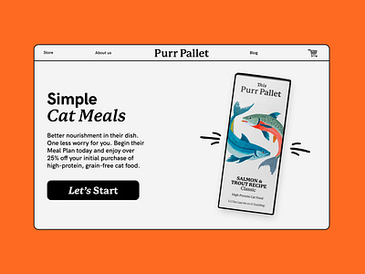 Purr Pallet - Website Design branding design graphic design homepage icon illustration logo website