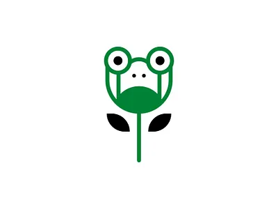Tulip Frog Logo branding creative tulip logo design flower logo graphic design logo lotus logo tulip frog logo tulip logo