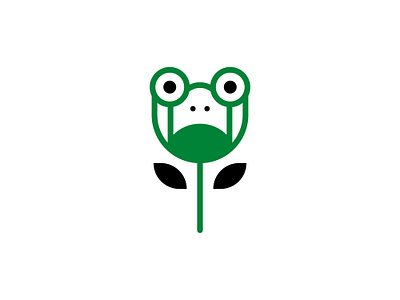 Tulip Frog Logo branding creative tulip logo design flower logo graphic design logo lotus logo tulip frog logo tulip logo