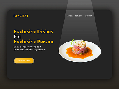 Fanciest - Fine Dining Reservation Website freelance ready to work ui ui design ux design web design website