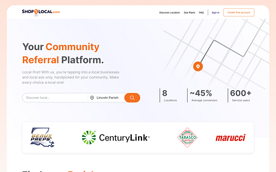 Community Referral Platform ui ux webdesign