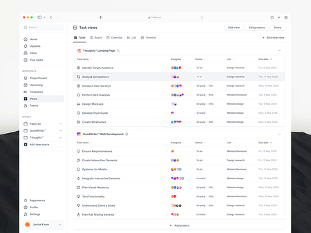 Table UI designs, themes, templates and downloadable graphic elements ...
