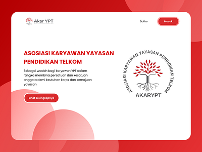 Akar YPT Website Redesign Concept freelance ready to work ui design ux design website design