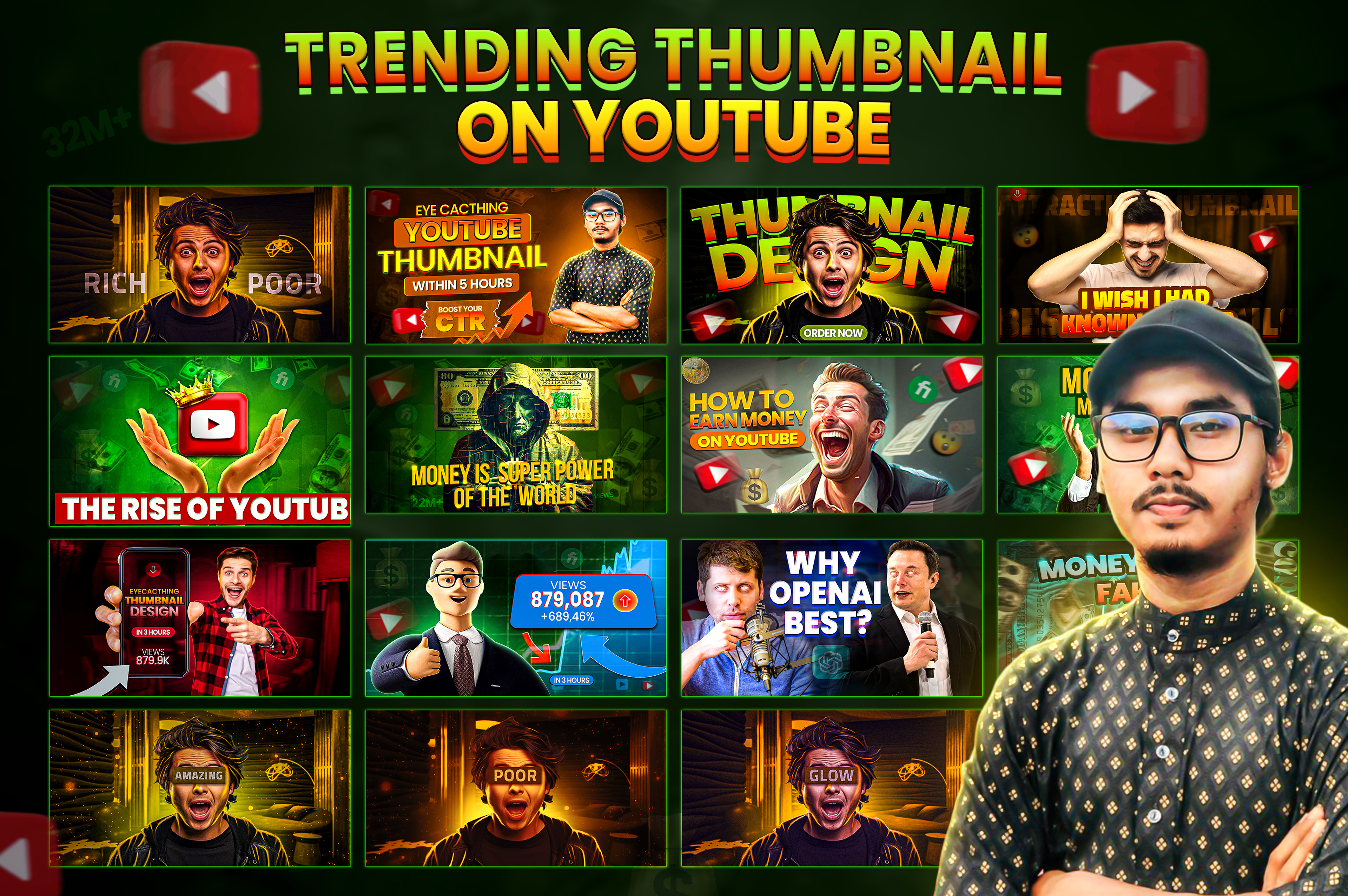 trending youtube thumbnails design best thumbnail branding ctr thumbnails for fiverr graphic design groww your ctr quality thunbnail unique thumbnail youtube thumbnail