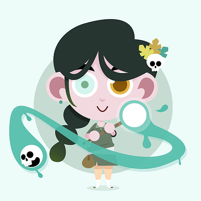 Psycho girl affinitydesigner vector