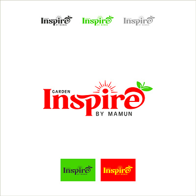 Inspire Logo branding design garden graphic design green inspire logo