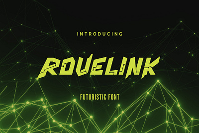 Rovelink - Futuristic Font cyberpunk font font design futuristic font logo logotype modern font poster scifi typeface typography