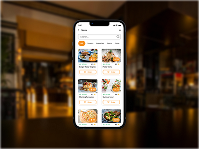 Restaurant menu | Daily UI Challenge #48 app app design mobile design order restaurant ui design