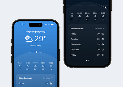 Weather App - Exploration figma ui design weather app