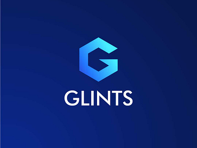 Glints blue glients gradient graphic design idea light logo professional skyblue