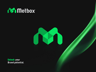 Metbox 3d abstract ai app branding creative logo design logo logo design logo designer m letter logo m logo modern logo software tech technology ui web web3 website