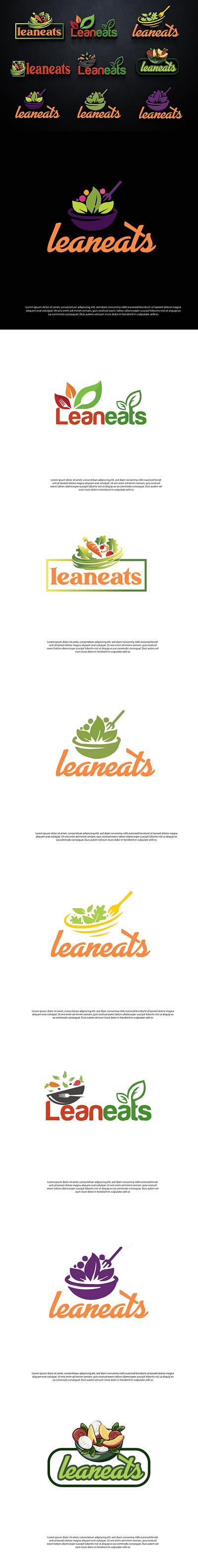 Leaneats Resturant logo brand logo brand logo design branding business logo design design graphic design how to creat resturant logo how to make resturant logo icon logo design illustration illustrator logo minimalist logo design resturant logo resturant logo design vector