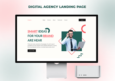 Digital Agency Landing Page Ui Design branding dashboard figma figma design landing page landing page design ui design ui ux web design